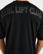 Lift Club Distressed Oversized T Shirt - Noir/Charcoal