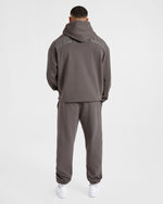 Lift Club Distressed Hoodie - Charcoal