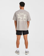 AYBL Strength Club Oversized T Shirt - Fog