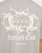 AYBL Strength Club Oversized T Shirt - Fog