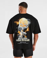 Wesley Vissers x Golden Mentality Oversized T Shirt - Noir