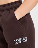 Varsity 2.0 Oversized Straight Leg Joggers - Cocoa Brun