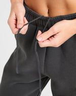 Retro Athletics Oversized Joggers - Charcoal