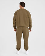 Essential Oversized Sweater - Olive Vert