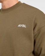 Essential Oversized Sweater - Olive Vert