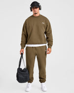 Essential Oversized Sweater - Olive Vert