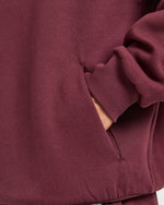 Essential Oversized Hoodie - Burgundy Rouge
