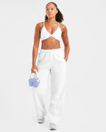 Classic Plush Oversized Straight Leg Joggers - Heather Gris