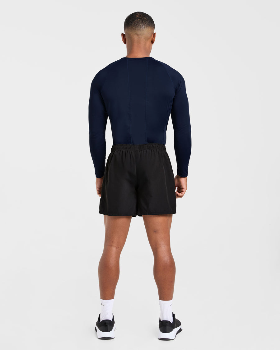 Compression Long Sleeve T Shirt - Navy