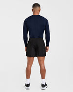 Compression Long Sleeve T Shirt - Navy