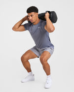 Compression Relaxed T Shirt - Slate Gris