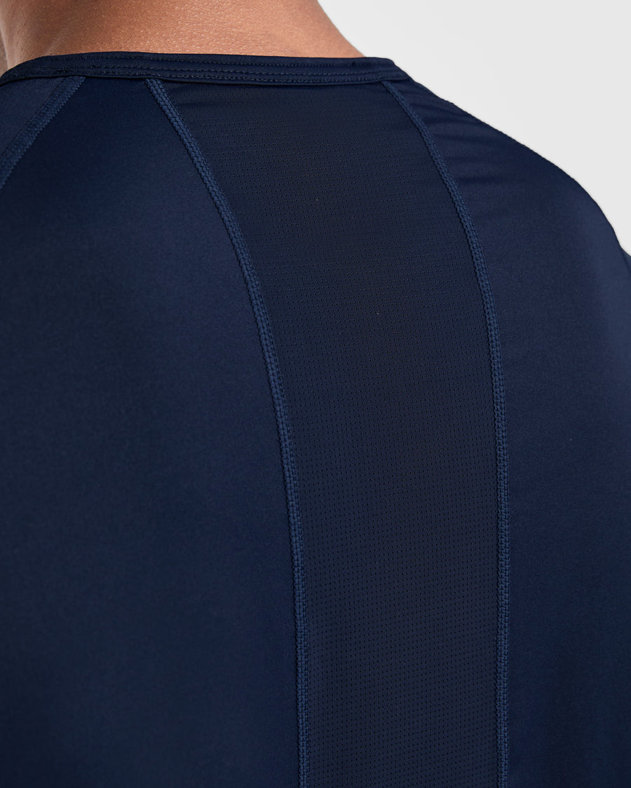Compression Relaxed T Shirt - Navy