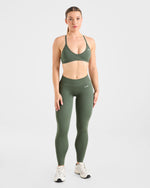 Adapt Seamless Strappy Sports Bra - Vert