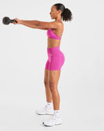 Adapt Seamless Strappy Sports Bra - Rose