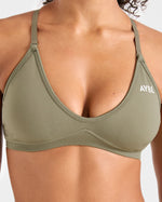 Adapt Seamless Strappy Sports Bra - Muted Olive
