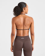 Adapt Seamless Strappy Sports Bra - Marron