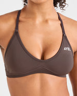 Adapt Seamless Strappy Sports Bra - Marron