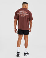 Global Oversized T Shirt - Burnt Rouge