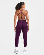 Adapt Seamless Strappy Sports Bra - Midnight Plum
