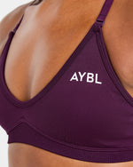Adapt Seamless Strappy Sports Bra - Midnight Plum