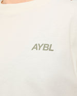 AYBL Sports Club Oversized T Shirt - Beige/Muted Olive