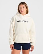 AYBL Sports Oversized Fleece Hoodie - Crème