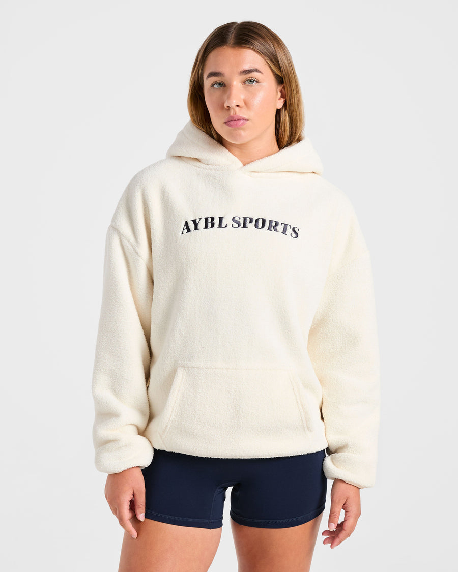 AYBL Sports Oversized Fleece Hoodie - Crème