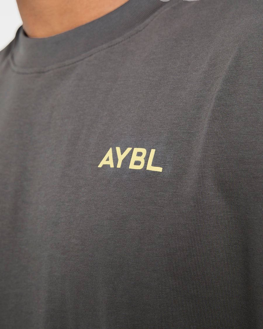 Essential Oversized T Shirt - Charcoal/Butter