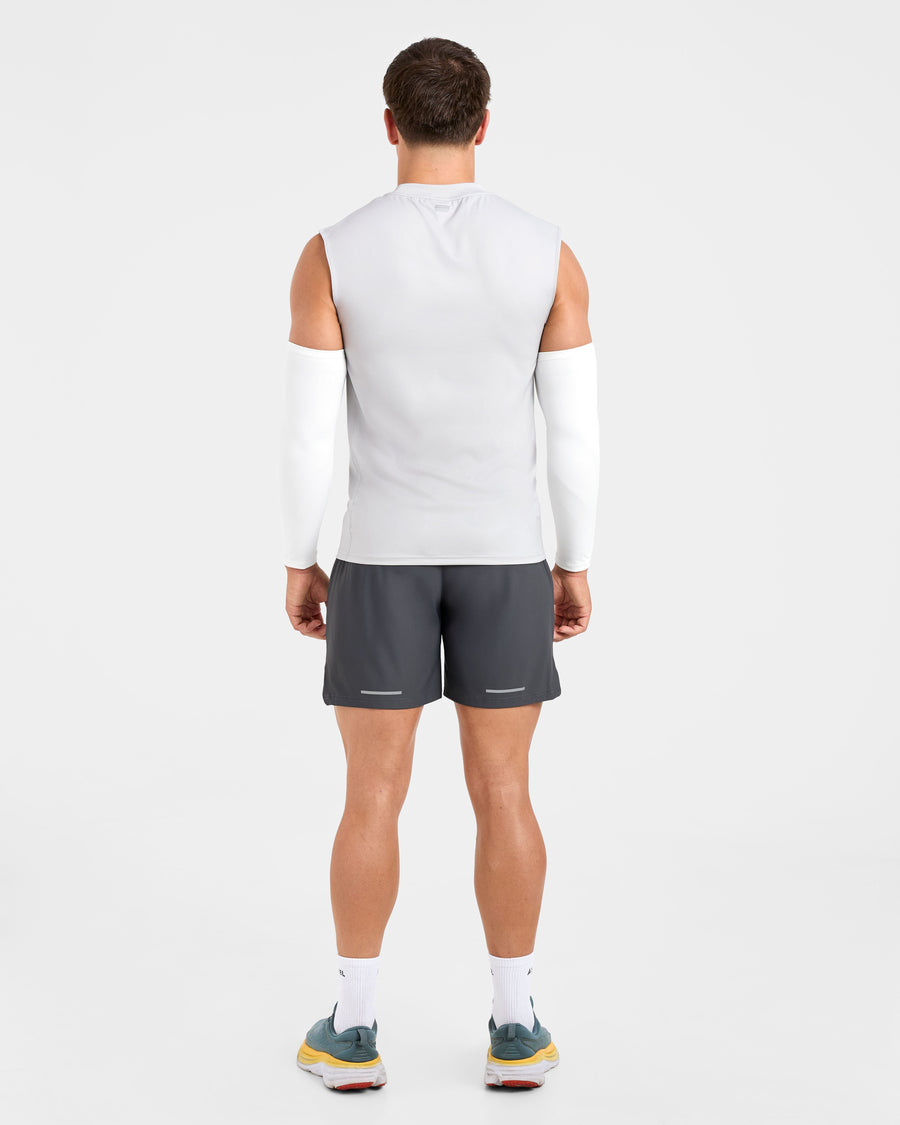 Base Layer Arm Sleeves - Blanc