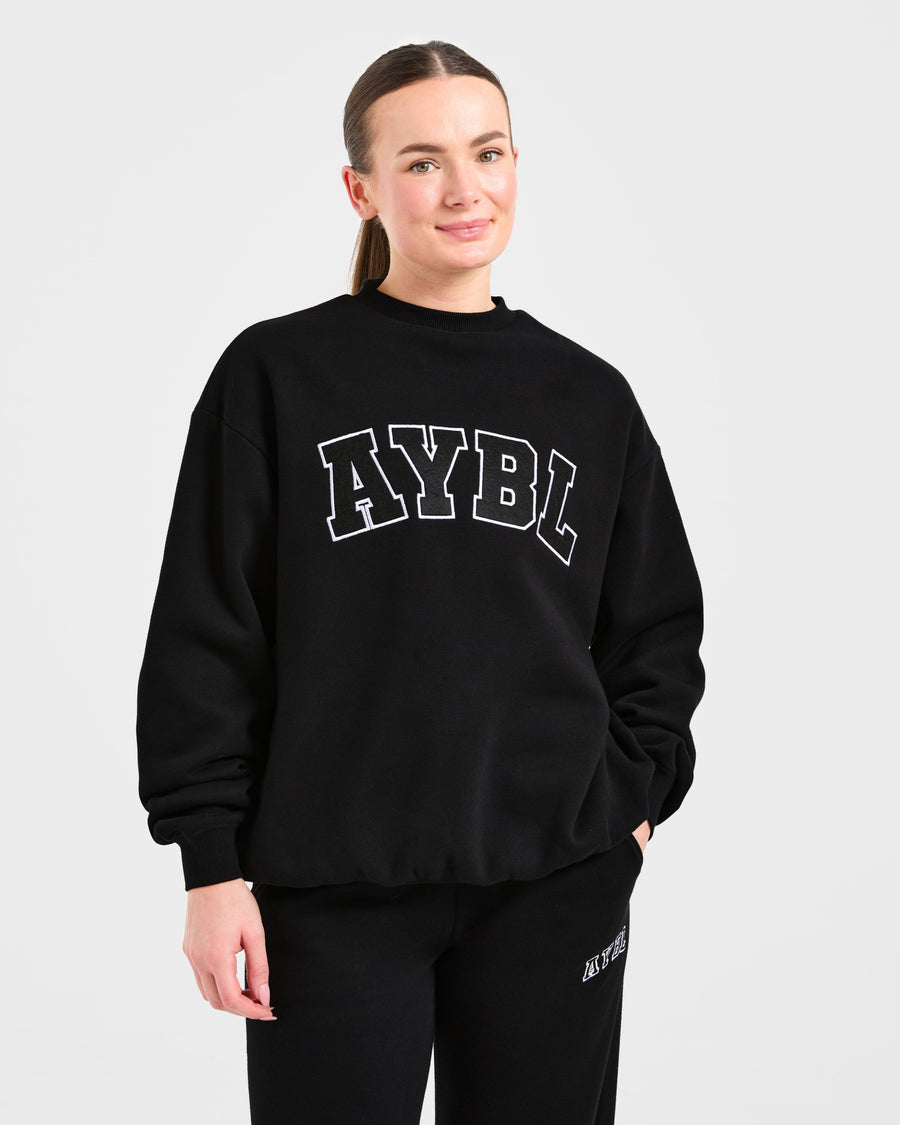 Varsity 2.0 Oversized Sweatshirt - Noir