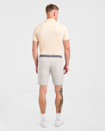 Precision Texture Polo - Peach