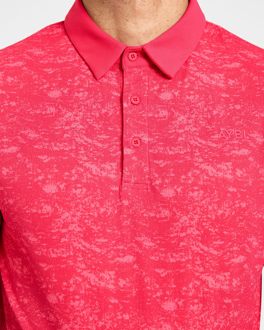 Precision Texture Polo - Summer Rouge