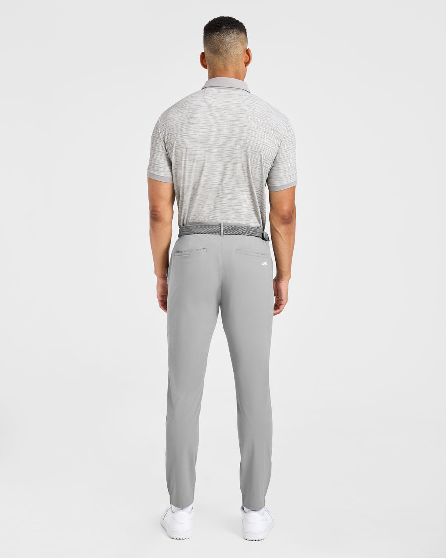 Precision Stripe Polo - Gris