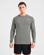 Essential Long Sleeve T Shirt - Olive Smoke
