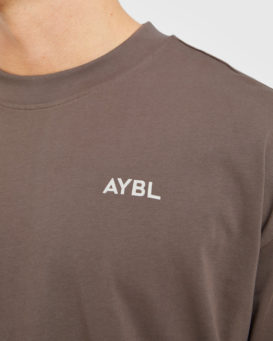 Essential Oversized T Shirt - Marron