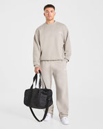 Essential Oversized Sweater - Stone
