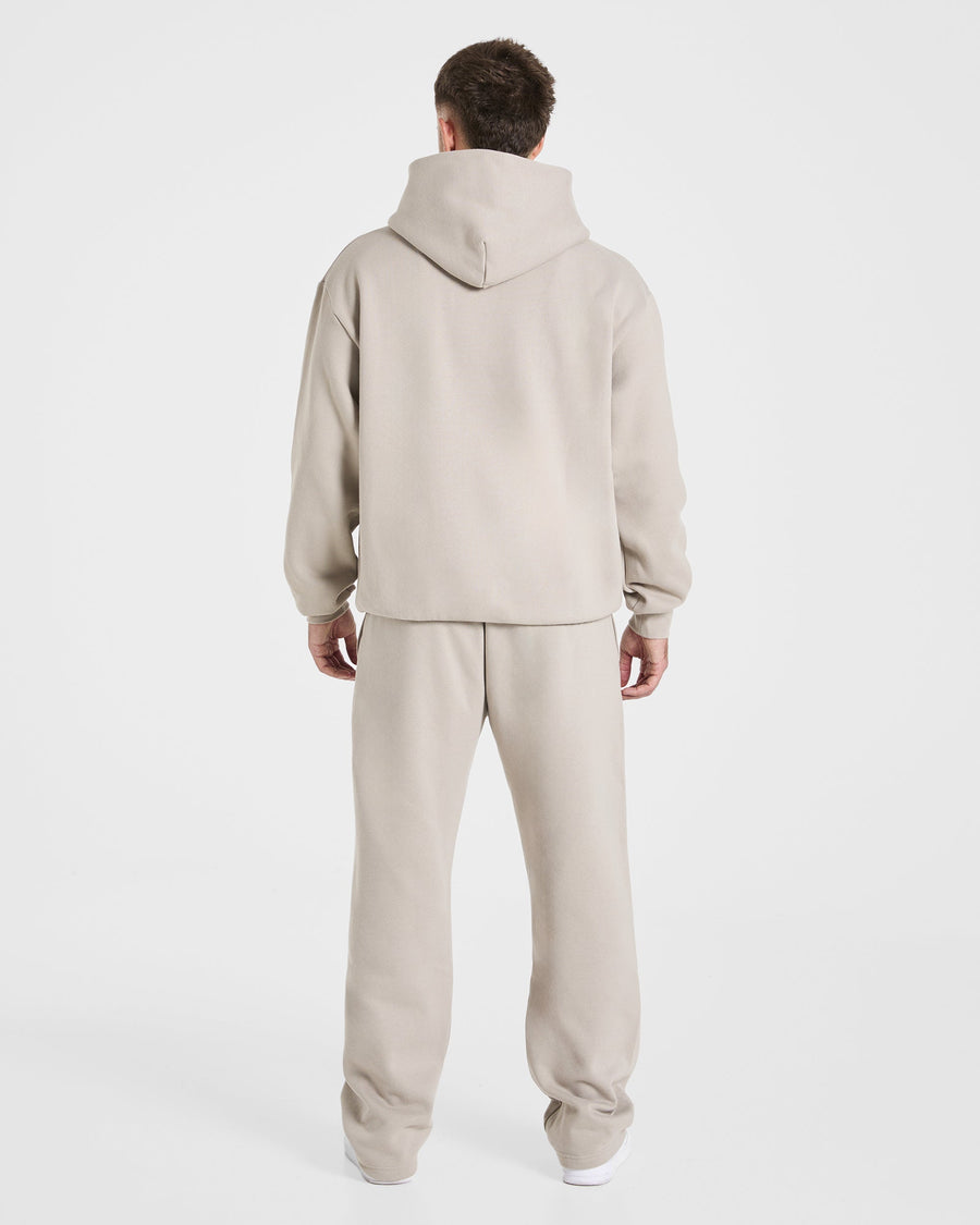 Essential Oversized Hoodie - Stone