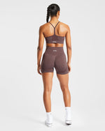 Empower Seamless Shorts - Marron Marl