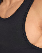 Muscle Ribbed Tank - Noir