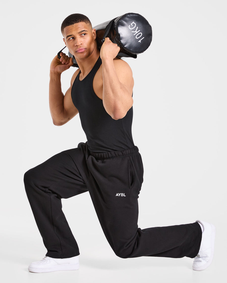 Muscle Ribbed Tank - Noir