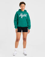 Script Embroidered Oversized Hoodie - Sports Vert