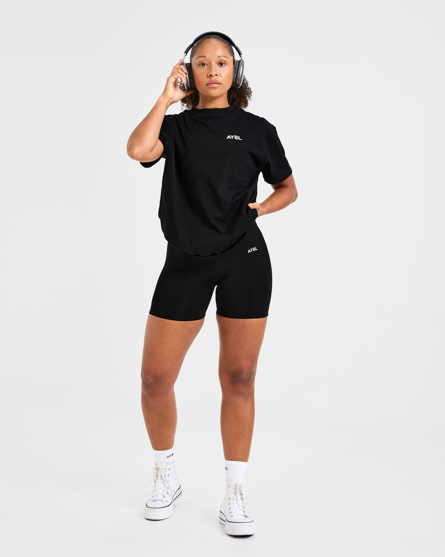Lift Graphic Oversized T Shirt - Noir