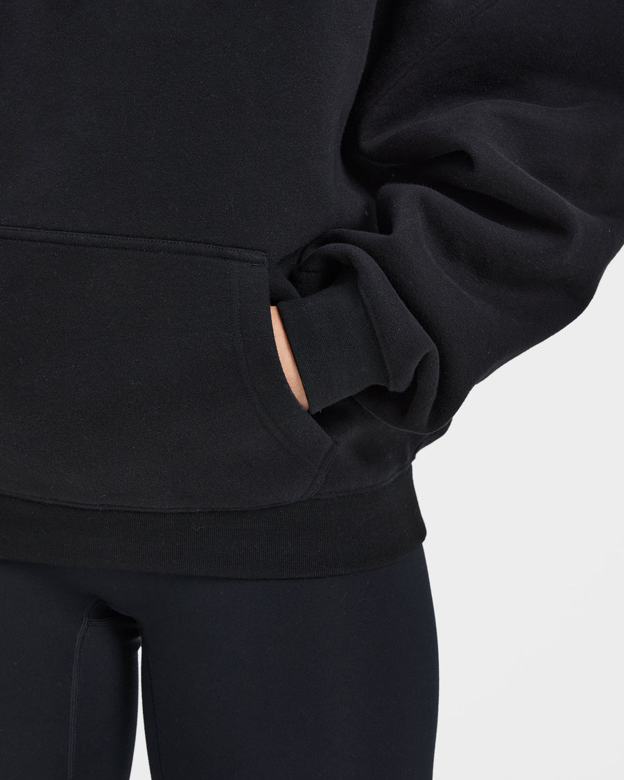 Sport Outline Oversized Hoodie - Noir