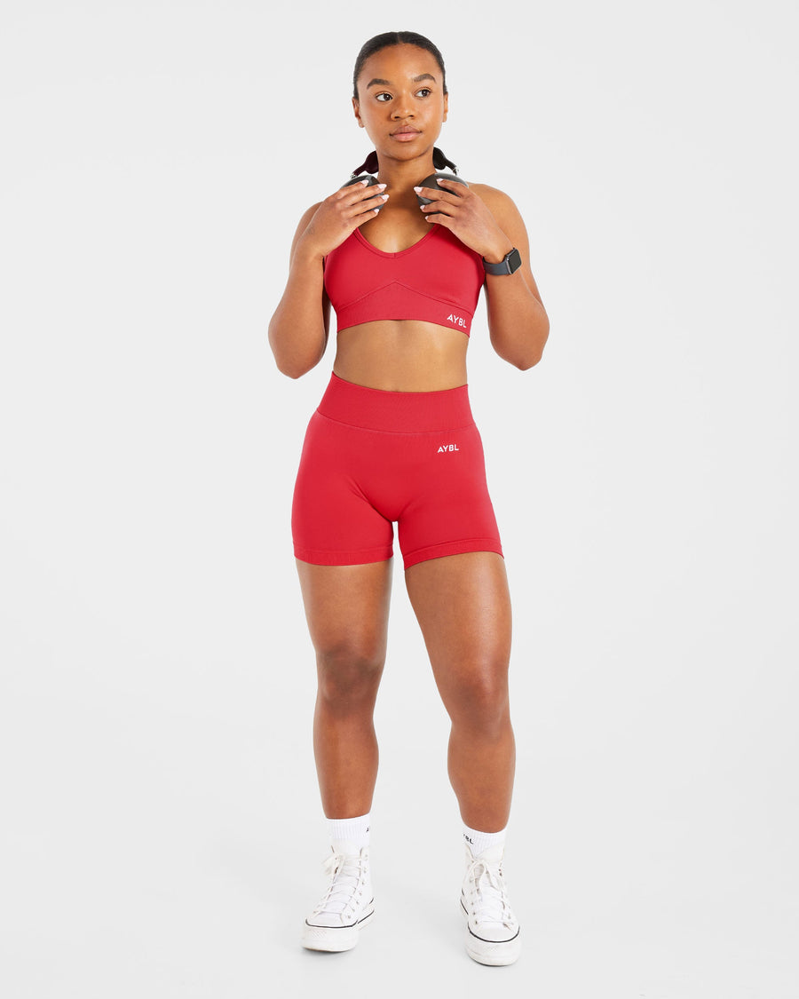 Adapt Seamless Sports Bra - Salsa Rouge