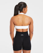 Essential Halterneck Sports Bra - Blanc