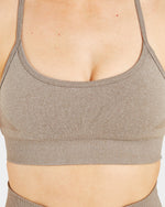 Empower Seamless Sports Bra - Taupe Marl