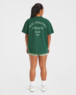 Athletics Strength Club Oversized T Shirt - Forest Vert