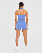 Staple Halterneck Crop Top - Cobalt Bleu