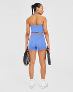 Staple Halterneck Crop Top - Cobalt Bleu