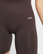 Empower Seamless Cycling Shorts - Cocoa Marron